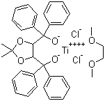structure of CAS# 328123-04-2, (4R,5R)-(-)-2,2-Dimethyl-alpha,alpha,alpha',alpha'-tetraphenyl-1,3-dioxolane-4,5-dimethanolato[1,2-bis(dimethoxy)ethane]titanium (IV) dichloride