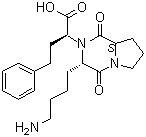 (2S)-2-[(3S,8aS)-3-(4-Aminobutyl)-1,4-dioxohexahydropyrrolo[1,2-a]pyrazin-2(H)-yl]-4-phenylbutanoic acid molecular structure (CAS 328385-86-0)