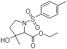 结构式 CAS# 3284-52-4, 3-羟基-3-甲基-1-对甲苯磺酰基吡咯烷-2-甲酸乙酯