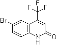 structure of CAS# 328955-61-9, 6-Bromo-4-(trifluoromethyl)-2(1H)-quinolinone