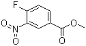 4-氟-3-硝基苯甲酸甲酯分子结构 (CAS 329-59-9)