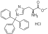 结构式 CAS# 32946-56-8, 1-(三苯甲基)-L-组氨酸甲酯单盐酸盐