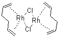 structure of CAS# 32965-49-4, Chloro(1,5-hexadiene) rhodium dimer;Dichlorobis(1,5-hexadiene)dirhodium