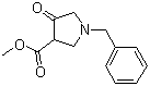 结构式 CAS# 329956-53-8, 4-氧代-1-苄基-3-吡咯烷甲酸甲酯