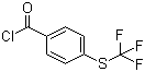 structure of CAS# 330-14-3, 4-(Trifluoromethylthio)benzoyl chloride