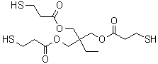 Trimethylolpropane tris(3-mercaptopropionate) molecular structure (CAS 33007-83-9)