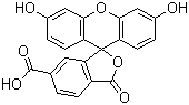结构式 CAS# 3301-79-9, 6-羧基荧光素