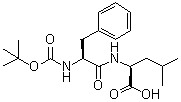 alpha-tert-Butoxycarbonyl-L-phenylalanyl-L-leucine molecular structure (CAS 33014-68-5)