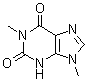 structure of CAS# 33073-01-7, 3,9-Dihydro-1,9-dimethyl-1H-purine-2,6-dione;1,9-Dimethylxanthine