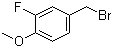 3-氟-4-甲氧基溴苄分子结构 (CAS 331-61-3)