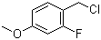 2-氟-4-甲氧基苄氯分子结构 (CAS 331-63-5)