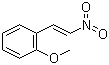 结构式 CAS# 3316-24-3, 1-(2-甲氧苯基)-2-硝基乙烯; 2-甲氧基-beta-硝基苯乙烯
