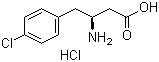 结构式 CAS# 331763-58-7, (S)-3-氨基-4-(4-氯苯基)丁酸盐酸盐
