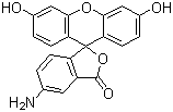 结构式 CAS# 3326-34-9, 5-氨基荧光素