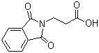 3-(邻苯二甲酰亚氨基)丙酸分子结构 (CAS 3339-73-9)