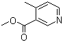 结构式 CAS# 33402-75-4, 4-甲基烟酸甲酯