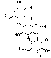 structure of CAS# 33404-34-1, Cellotriose;D-Glucosyl-beta-(1→4)-D-glucosyl-beta-(1→4)-D-glucose
