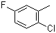 结构式 CAS# 33406-96-1, 2-氯-5-氟甲苯