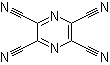structure of CAS# 33420-37-0, 2,3,5,6-Pyrazinetetracarbonitrile;2,3,5,6-Tetracyanopyrazine; NSC 174509; Tetracyanopyrazine
