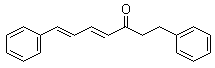 结构式 CAS# 33457-62-4, (4E,6E)-1,7-二苯基-4,6-庚二烯-3-酮;  桤木酮
