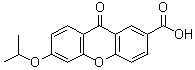 structure of CAS# 33458-93-4, 6-Isopropoxy-9-oxoxanthene-2-carboxylic acid;AH 6809