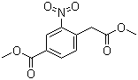 structure of CAS# 334952-07-7, 4-(Methoxycarbonyl)-2-nitrobenzeneacetic acid methyl ester