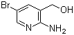 结构式 CAS# 335031-01-1, 2-氨基-5-溴-3-(羟甲基)吡啶