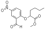 structure of CAS# 335153-23-6, Methyl 2-(2'-formyl-4'-nitrophenoxy)caproate