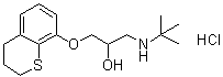 Tertatolol hydrochloride molecular structure (CAS 33580-30-2)