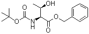 structure of CAS# 33662-26-9, N-tert-Butoxycarbonyl-L-threonine benzyl ester;Boc-L-threonine benzyl ester