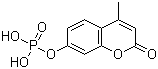 structure of CAS# 3368-04-5, 4-Methylumbelliferyl phosphate;4-Methyl-2-oxo-2H-1-benzopyran-7-yl phosphate