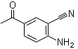 structure of CAS# 33720-71-7, 5-Acetyl-2-aminobenzonitrile;5-Acetyl-anthranilonitrile; 4'-Amino-3'-cyanoacetophenone; 5-Acetyl-2-aminobenzonitrile