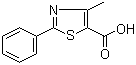 4-甲基-2-苯基噻唑-5-羧酸分子结构 (CAS 33763-20-1)
