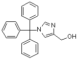 1-Triphenylmethylimidazole-4-methanol molecular structure (CAS 33769-07-2)