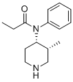 structure of CAS# 33794-42-2, (+-)-cis-3-methyl Norfentanyl;N-[(3R,4S)-3-methylpiperidin-4-yl]-N-phenylpropanamide