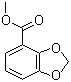 结构式 CAS# 33842-16-9, 苯并-1,3-二氧戊环-4-甲酸甲酯; 1,3-苯并二恶茂-4-甲酸甲酯