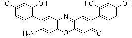 结构式 CAS# 33869-21-5, 间苯二酚蓝; 荧光蓝