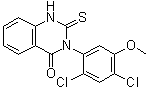结构式 CAS# 338967-87-6, 3-(2,4-二氯-5-甲氧基苯基)-2,3-二氢-2-硫代-4(1H)-喹唑啉酮
