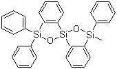 结构式 CAS# 3390-61-2, 1,3,5-三甲基-1,1,3,5,5-五苯基三硅二氧烷