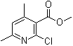 结构式 CAS# 339151-88-1, 2-氯-4,6-二甲基-3-吡啶甲酸甲酯