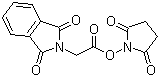 Phthaloyl-glycine hydroxysuccinimide ester molecular structure (CAS 3397-29-3)