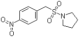 N-[(4-Nitrophenyl)-methylsulfonyl]pyryolidine molecular structure (CAS 340041-91-0)