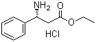 结构式 CAS# 340188-50-3, (R)-3-氨基-3-苯丙酸乙酯盐酸盐