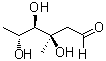 2,6-二脱氧-3-C-甲基-D-阿拉伯己糖分子结构 (CAS 34026-41-0)
