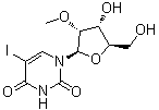 结构式 CAS# 34218-84-3, 5-碘-2'-O-甲基尿苷
