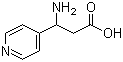 3-Amino-3-(pyridin-4-yl)propanoic acid molecular structure (CAS 3429-24-1)