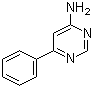 structure of CAS# 3435-29-8, 4-Amino-6-phenylpyrimidine;6-Phenylpyrimidin-4-ylamine