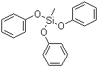 结构式 CAS# 3439-97-2, 甲基三苯氧基硅烷