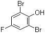 结构式 CAS# 344-20-7, 2,6-二溴-4-氟苯酚
