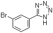 结构式 CAS# 3440-99-1, 5-(3-溴苯基)-1H-四氮唑; 5-(3-溴苯基)-1H-四唑